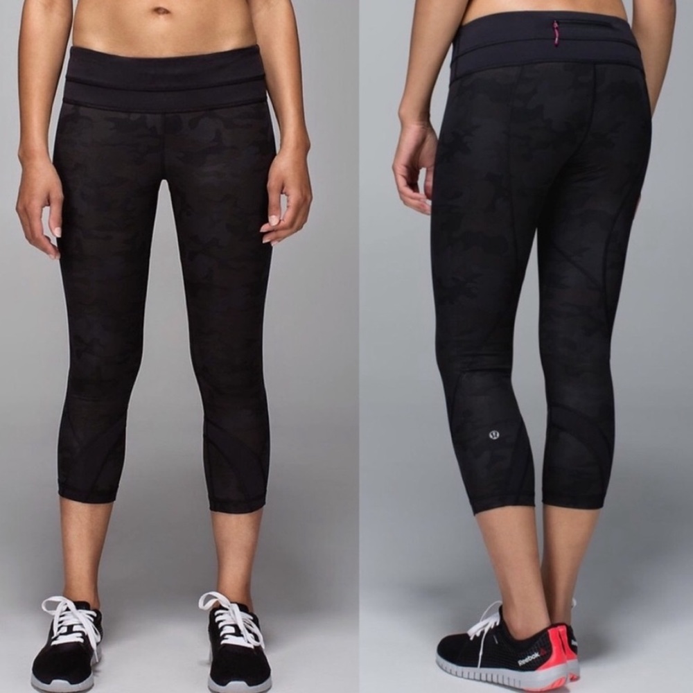 Lululemon Run Inspire Crop Savasana Camo Luxtreme